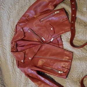 Zara faux leather jacket